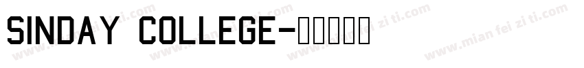 Sinday College字体转换